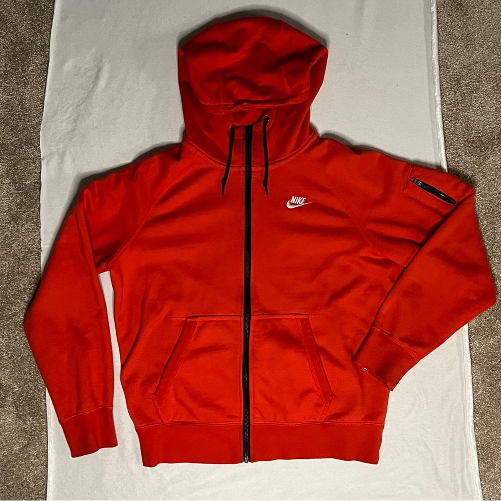 Red Nike Zip Up Jacket